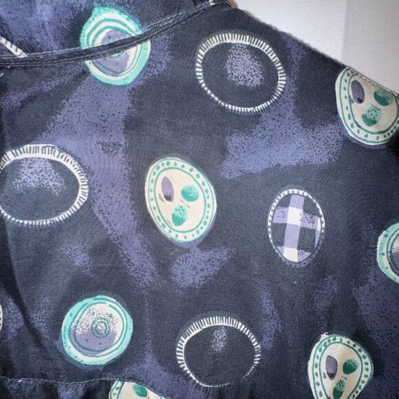 Lord & Taylor Mens Size L Kensington Collection 100% Silk Shirt Fun Pattern - Picture 4 of 8